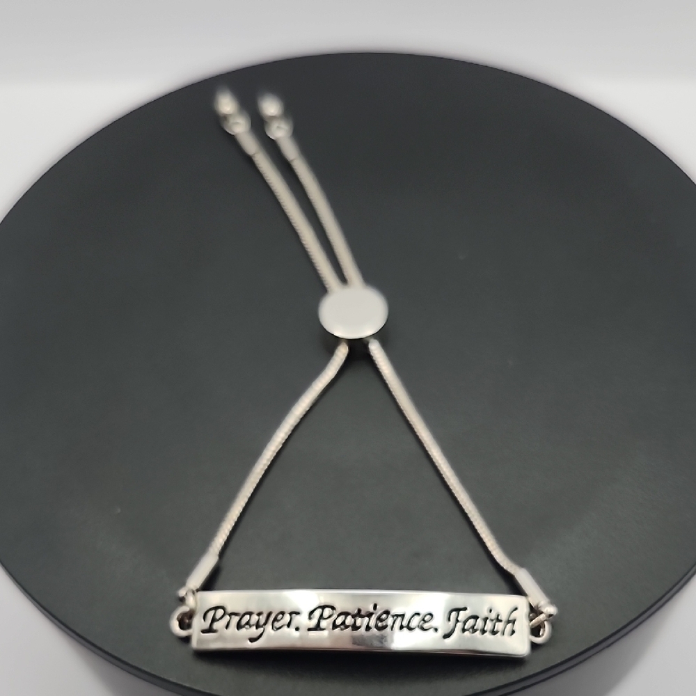 Inspirational Silver Bracelet